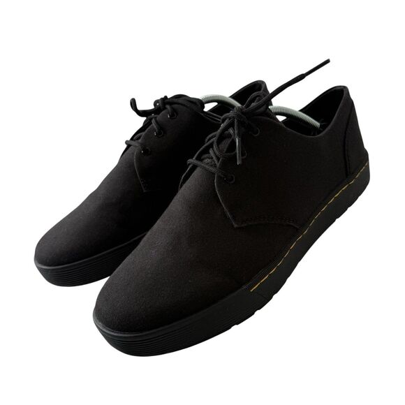 Dr. Martens Cairo Lo Canvas Shoes Black Unisex Size 11 M /12 L Lace Up Casual main image 7